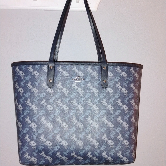 Coach Navy Blue and Light Blue Tote Bag Set - Picture 7 of 12